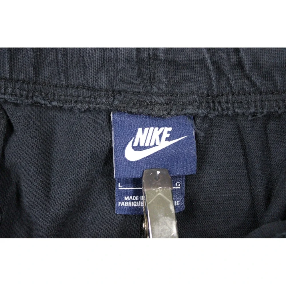 Nike Vintage Sweatpants Mens Large Navy Blue Embroidered Swoosh Cotton Joggers